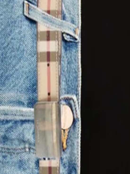 Burberry Nova Check skinny belt size medium main image 9